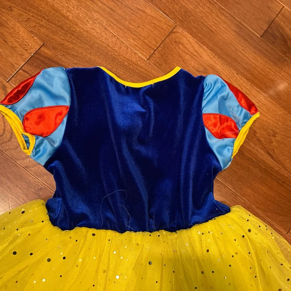 Vibrant Fairy Tale Dress - Blue, Yellow, and Red